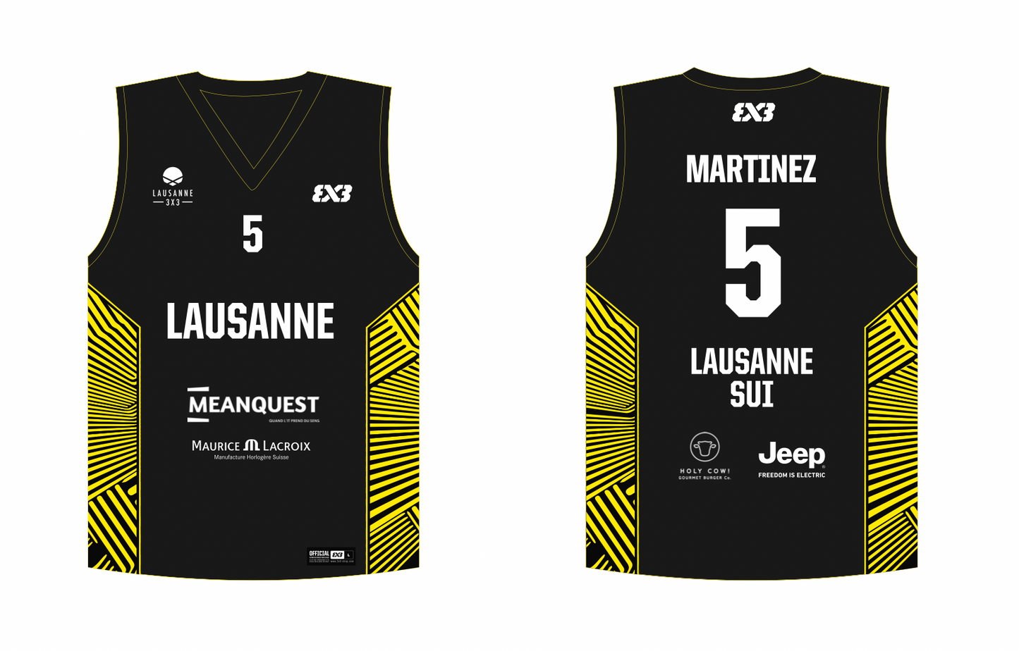 Black jersey #5 with name MARTINEZ